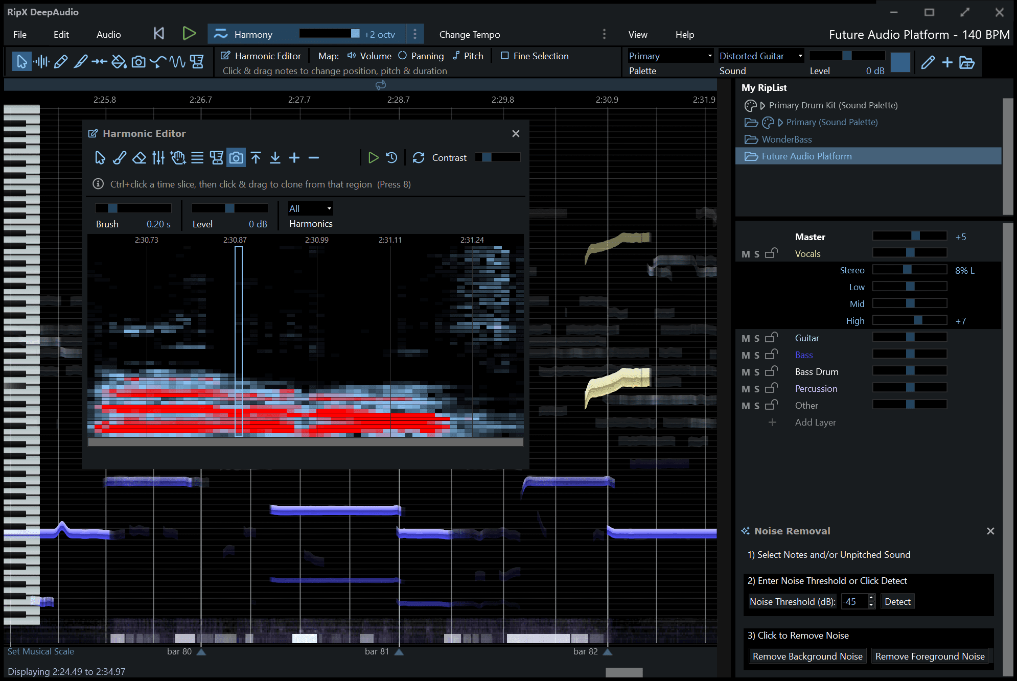 AI Liberation & Music Creation Empored by RipX: DeepRemix 54 DeepAudio Screen Shot