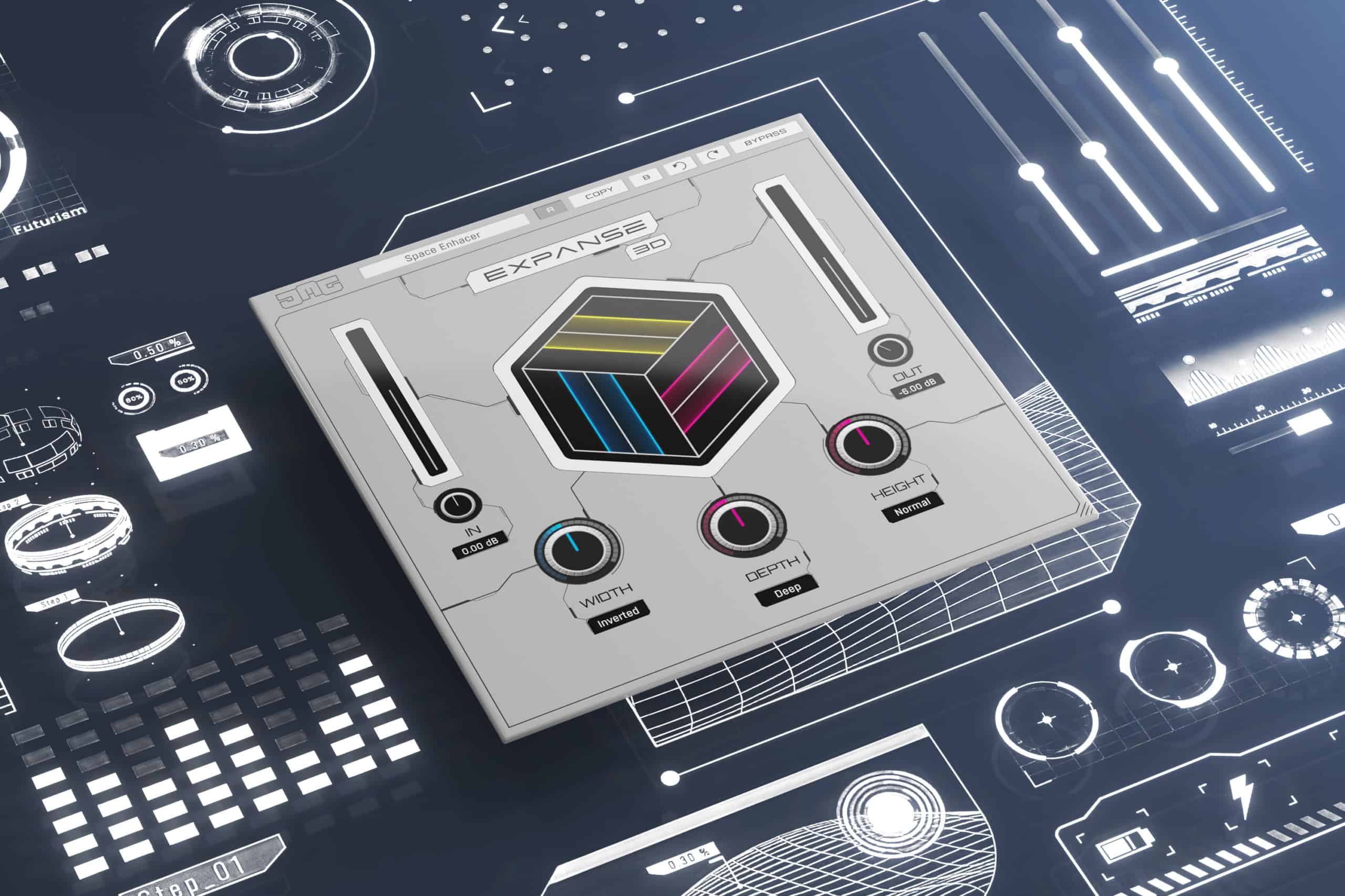 United Plugins' New JMG Sound Expanse 3D Psychoacoustic Processing Tool 70 Expanse img01 ui c scaled