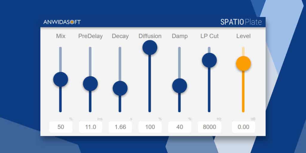 New Plate Reverb Plug in Spatio Plate by ANWIDA Soft