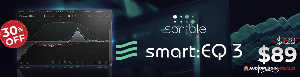 OUT NOW SmartEQ 3 by Sonible – 30 Off 970x250 1
