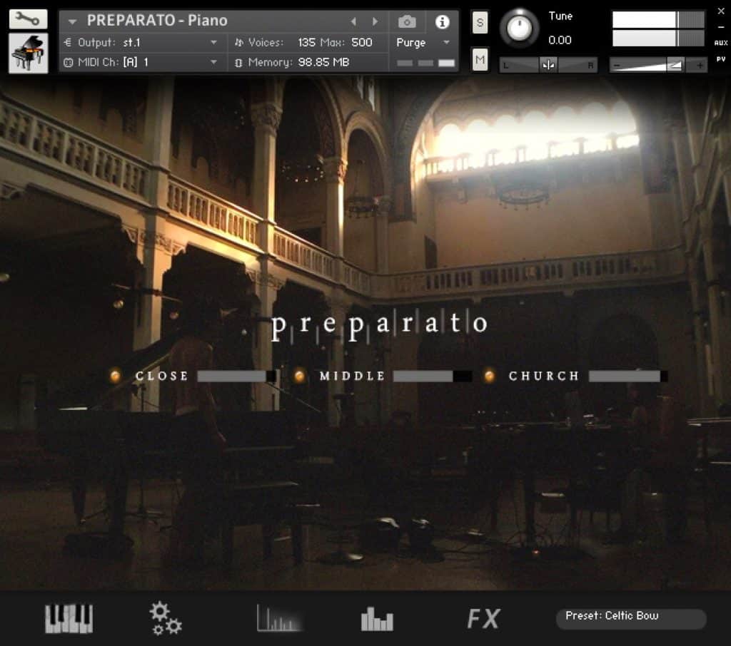 PREPARATO Piano by Xperimenta Project Celtic Bow