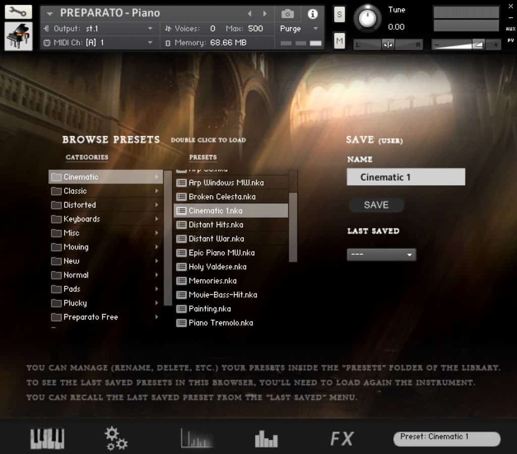 PREPARATO Piano by Xperimenta Project Cinematic