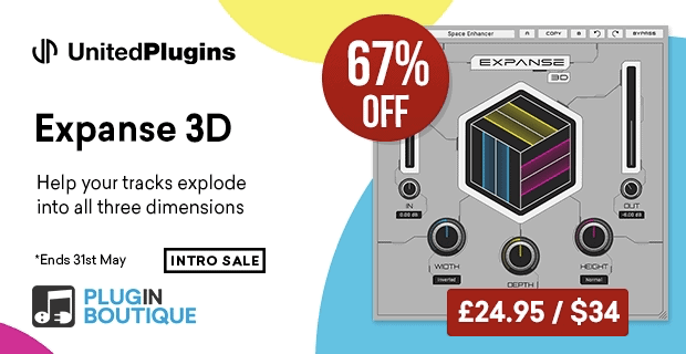 United Plugins' New JMG Sound Expanse 3D Psychoacoustic Processing Tool 75 image 7