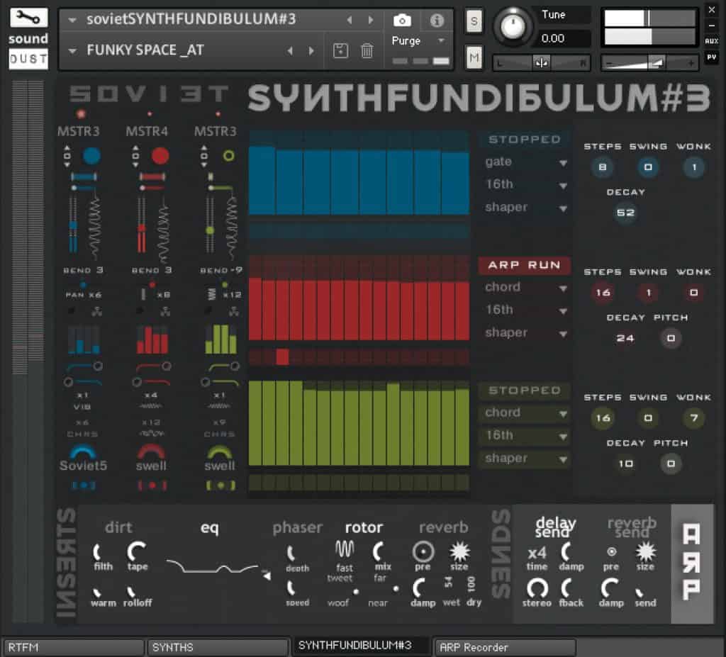 Soviet SYNTHFUNDIBULUM3 Sound Dust UI