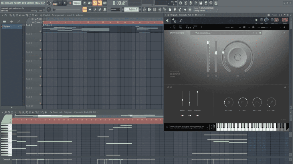 Spitfire Audio New ORIGINALS CINEMATIC PADS OCP session