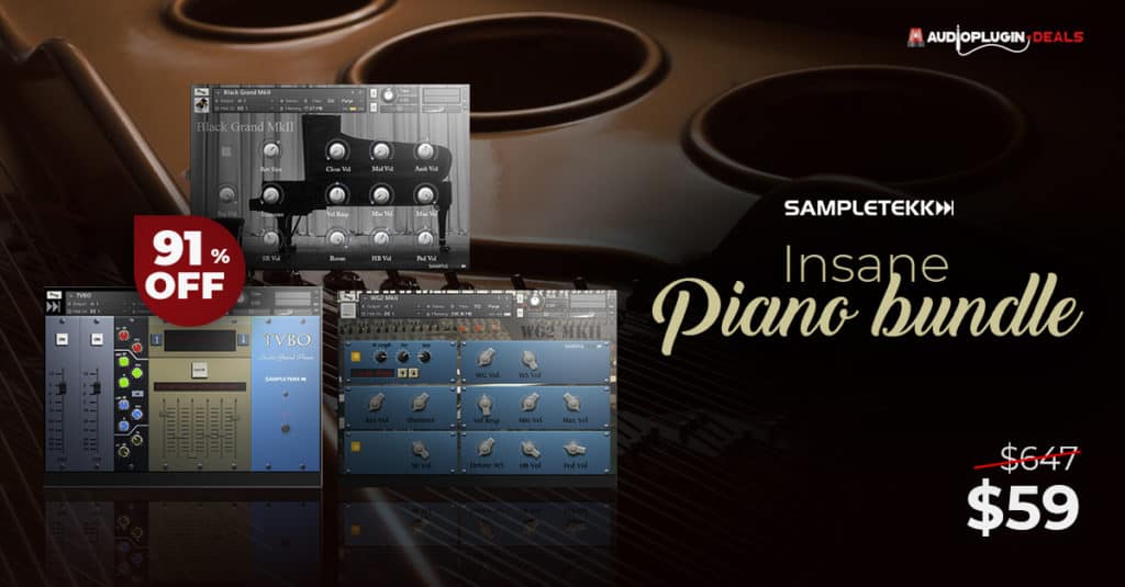 Insane Piano Bundle by Sampletekk 1200X627