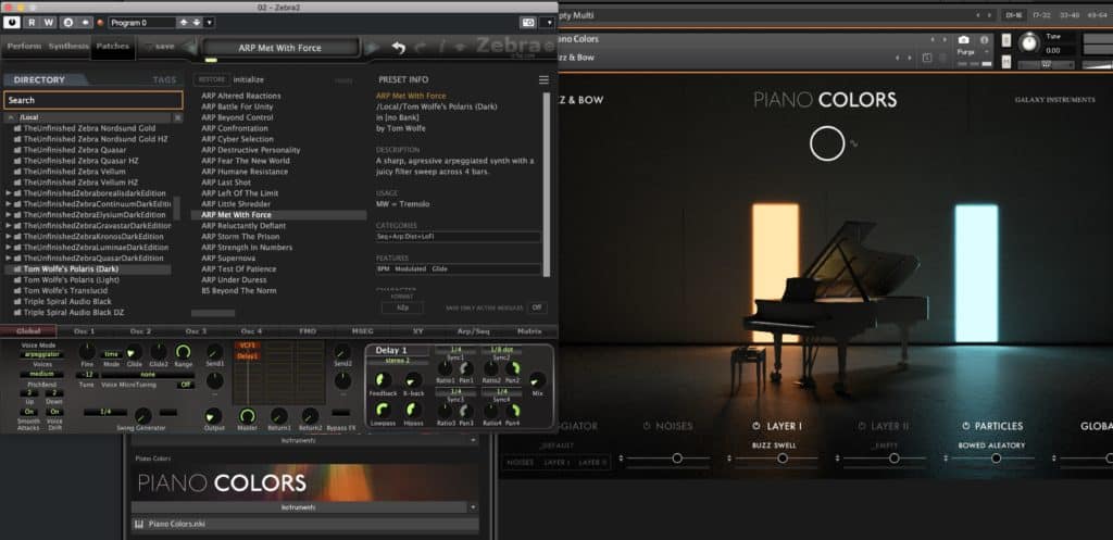 Polaris - LIGHT & DARK CINEMATIC PRESETS FOR U-HE ZEBRA 5 Polaris for U he Zebra and Kontakt
