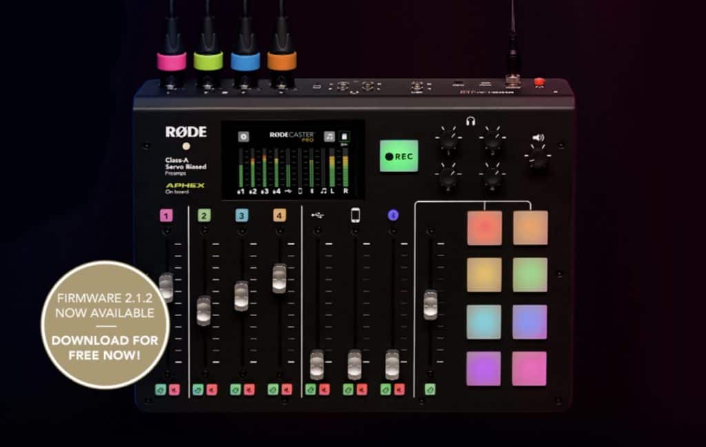 RODECaster Pro Firmware 2.1.2 Introduces MIDI Control and More