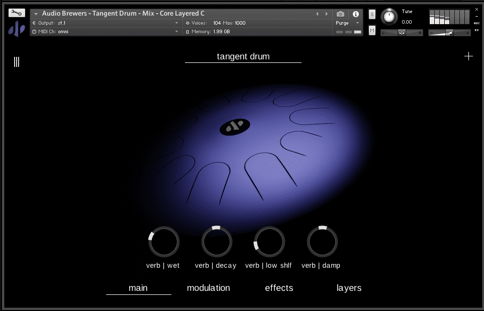 Tangent Drum - Ambisonic Steel Tongue Drum 3 Tangent Drum Ambisonic Steel Tongue Drum Screen1