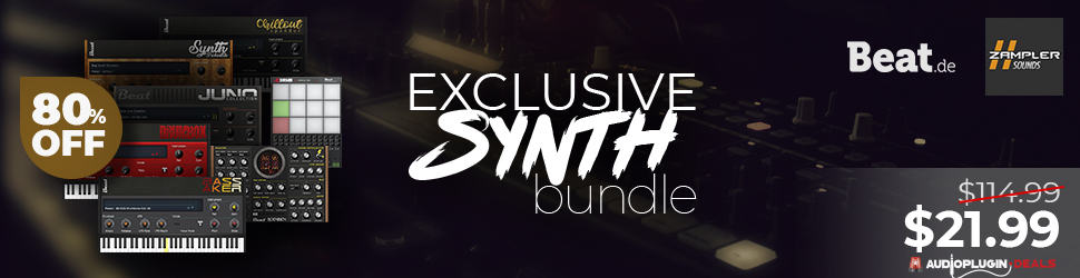Audio Plugin Deals Exclusive Synth Bundle by ZamplerSounds - 80% Off - 7 VST/AU Plugins for Instant Use! 7 Audio Plugin Deals Exclusive Synth Bundle by ZamplerSounds 80 Off 7 VSTAU Plugins for Instant