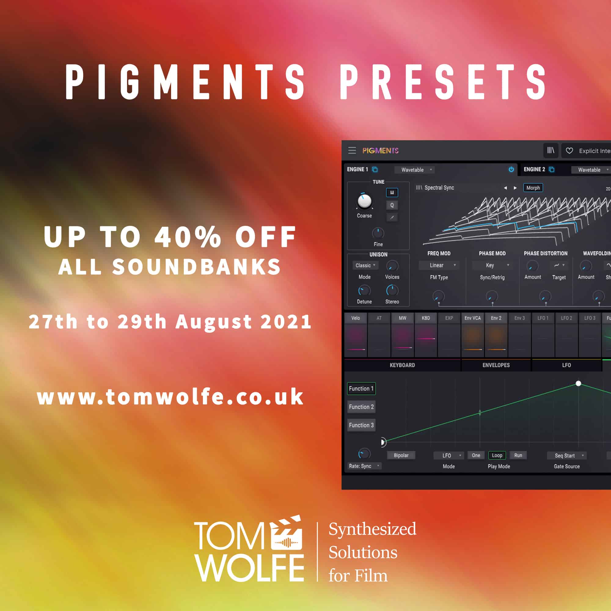 Tom Wolfe’s Pigments Soundbanks and Collections Flash Sale