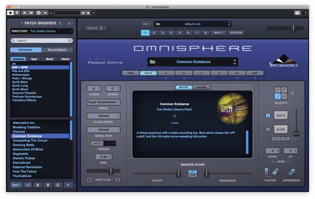 Tom Wolfe's Electra for Omnisphere 4 Tom Wolfes Electra for Omnisphere