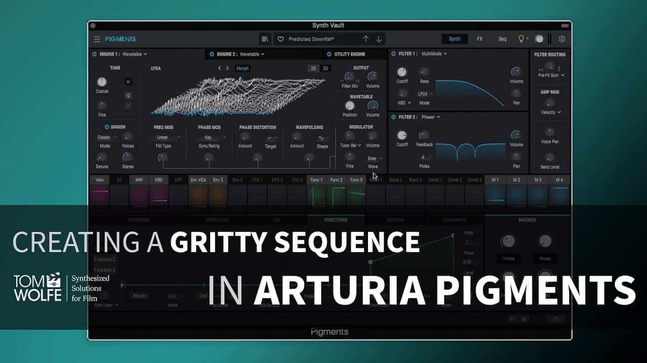 How to make a Gritty Sequence in Arturia Pigments