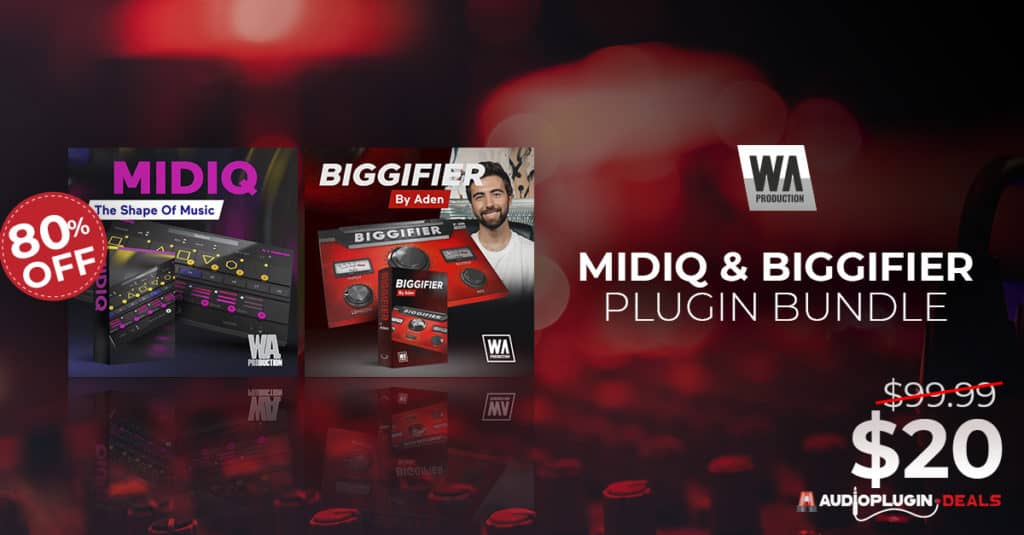 80% OFF MIDIQ + Biggifier Bundle (VST, AU, AAX) by W.A. Production GET 80% OFF 58 80 OFF MIDIQ Biggifier Bundle VST AU AAX by W.A. Production GET 80 OFF 1200X627