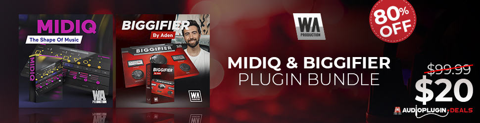 80 OFF MIDIQ Biggifier Bundle VST AU AAX by W.A. Production GET 80 OFF 970x250 1