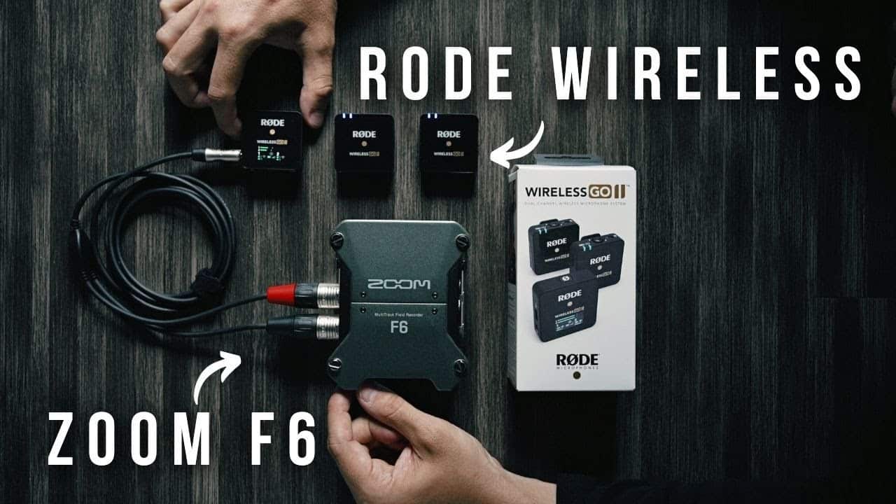 How to connect Rode Wireless Go2 with Zoom F6 Audio Recorder