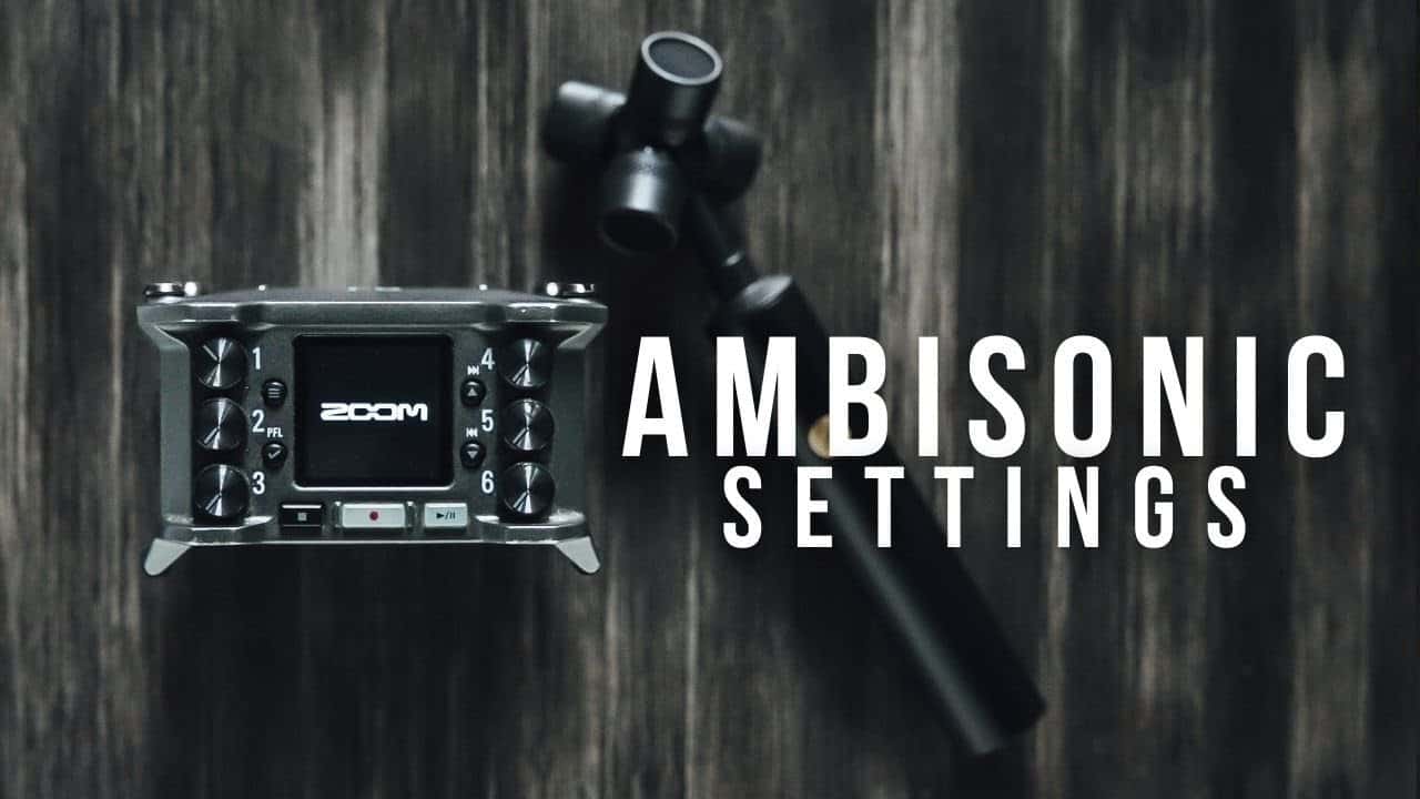 How To Set Up Zoom F6 For Ambisonic Sound | Rode NT-SF1 #shorts