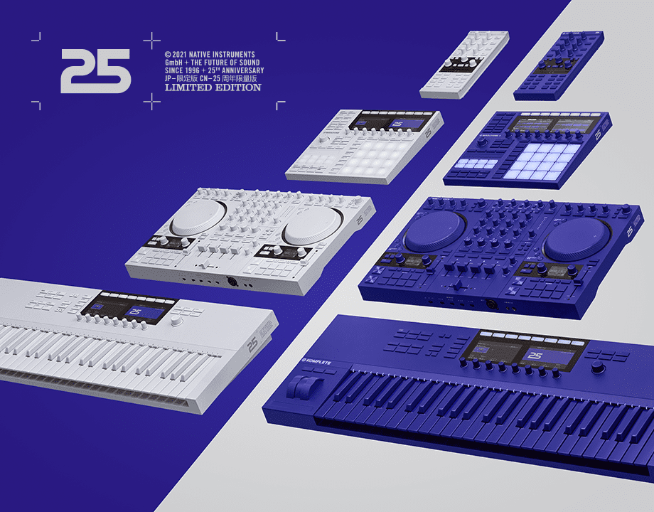 Native Instruments Celebrates 25th Anniversary - The Future Of Music In Your Hands 5 25th anniversary collection artwork