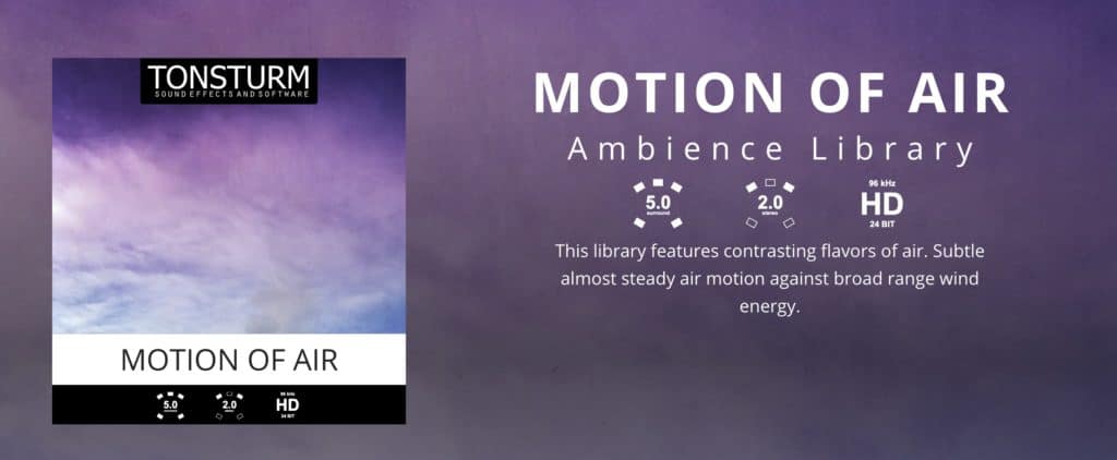 Subtle Air Motions Ambiance Library banner