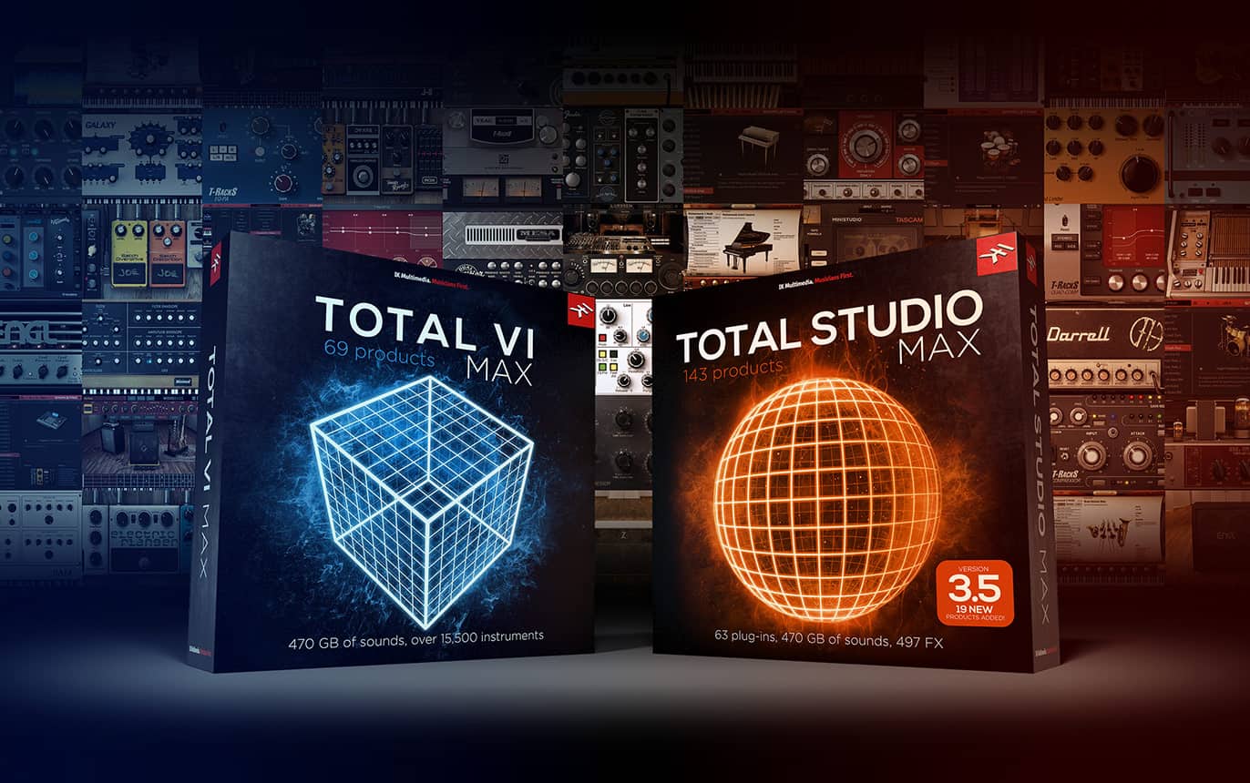 IK Multimedia Releases 3 New Plugin Packs: 2 Ways To Gain Access & Huge Savings 31 K Multimedia releases Total Studio 3.5 MAX and Total VI MAX