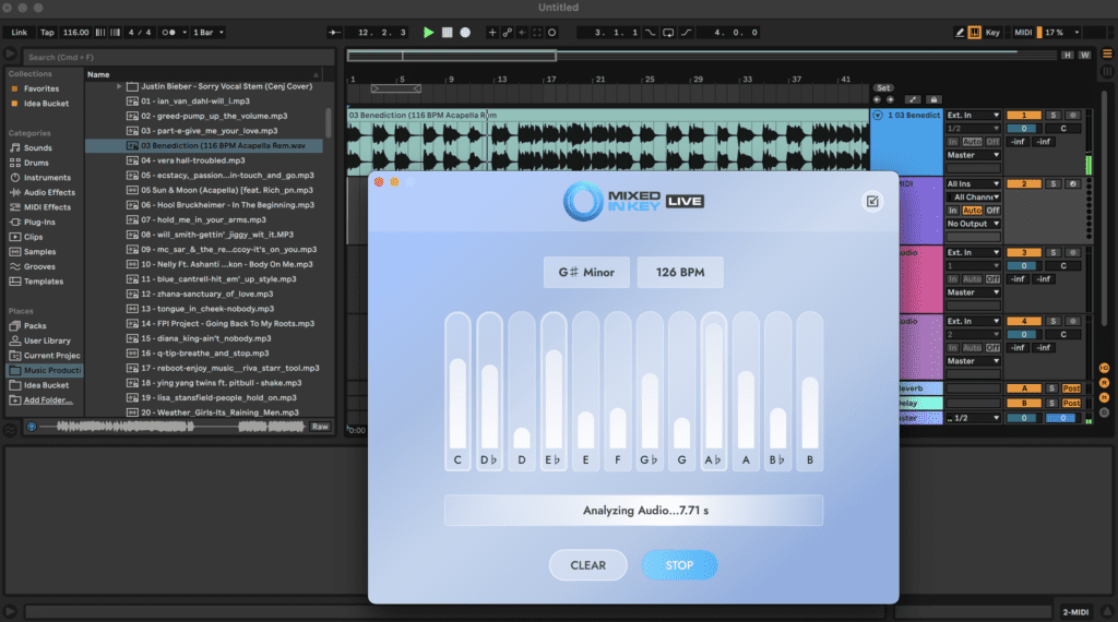 Mixed In Key Live Ableton