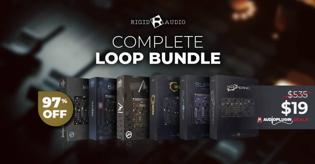 Originally $535, the Complete Loop Bundle by Rigid Audio is now available for only $19 for a limited time, don’t miss out! 3 Originally 535 the Complete Loop Bundle by Rigid Audio is now available for only 19 for a limited time dont miss out 1200X627