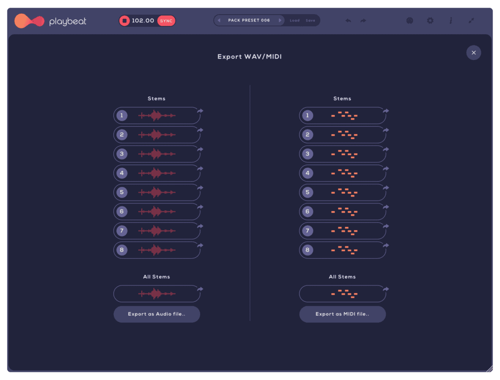 World's Smartest Groove Machine. Playbeat 3.0 is Next Generation Creative Groove Engine 10 SHOT UI 004