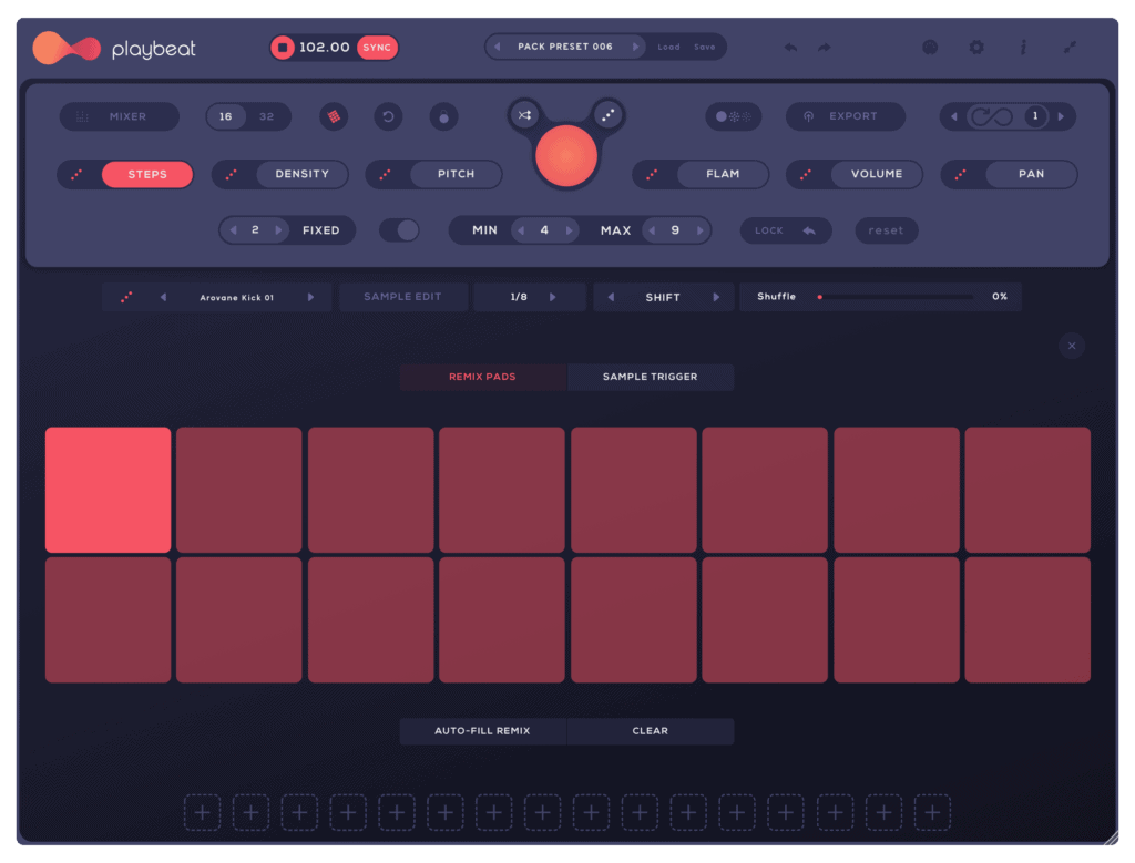 World's Smartest Groove Machine. Playbeat 3.0 is Next Generation Creative Groove Engine 11 SHOT UI 005