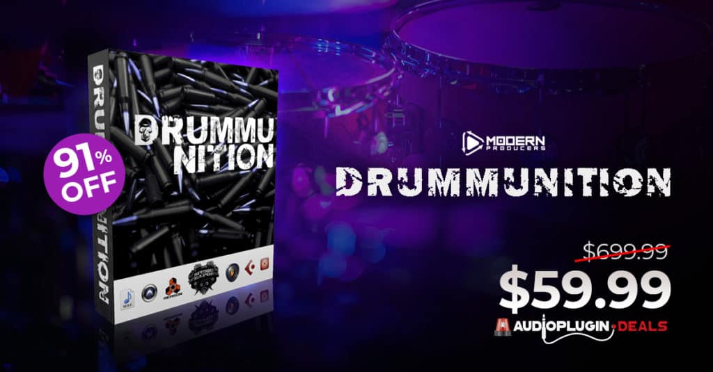 Drummunition – A Massive Collection of 12 Best Selling Drum Kits Loop Packs 1200X627
