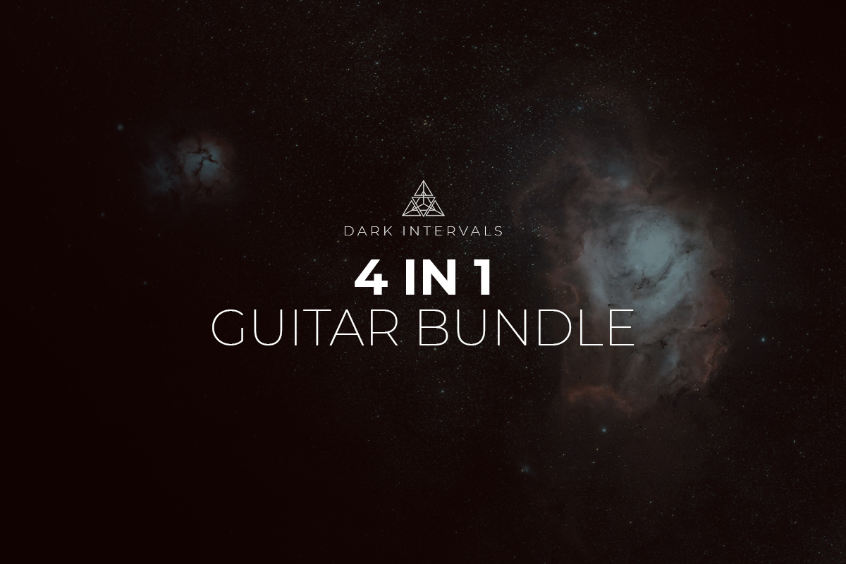 Dark Intervals 4 Guitar Kontakt Libraries: New Dark Ambient Sounds for Your Music 31 4in1 guitar bundle blog clicked