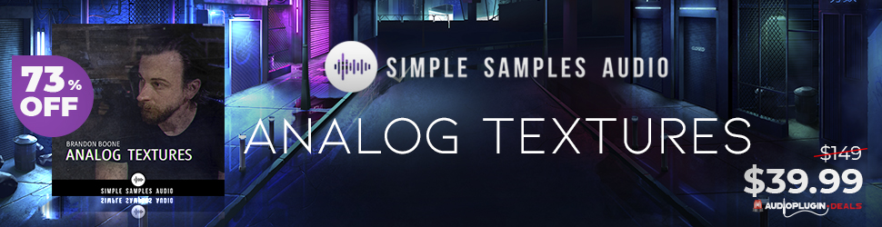 Analog Textures by Simple Samples Audio Brandon Boone 970x250 1
