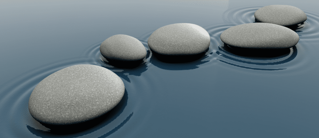 Stones in Calm Water