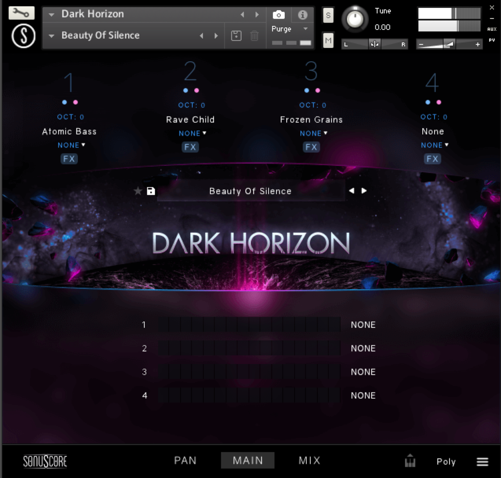 Dark Horizon The Cosmic Darkness Kontakt UI