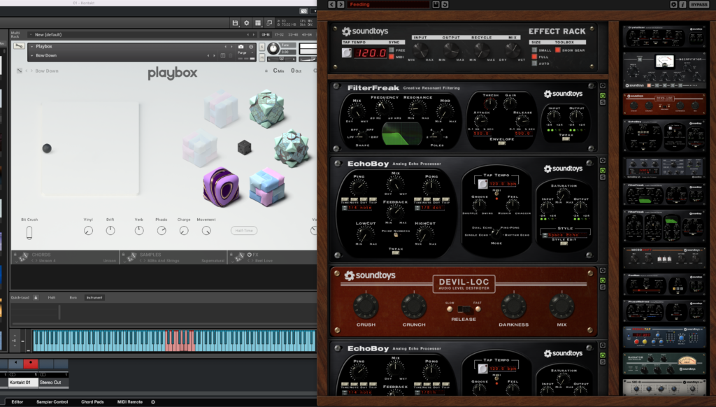 Cinematic Drums and Industrial Atmosphere Preset Packs for the Soundtoys Effect Rack 3 Cinematic Drums and Industrial Atmosphere Preset Packs for the Soundtoys Effect Rack Playbox by Native Instruments