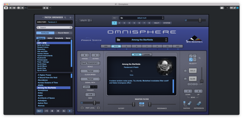 Review of Pandorum II for Omnisphere 2: 400 Cinematic Sounds for Dark Sci-Fi Experiences