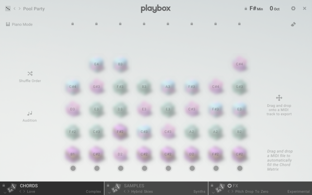 Playbox screenshot chords