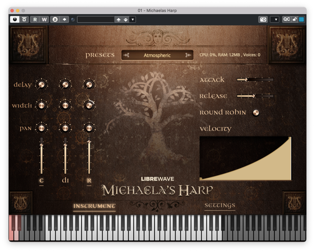 Michaela's Harp UI