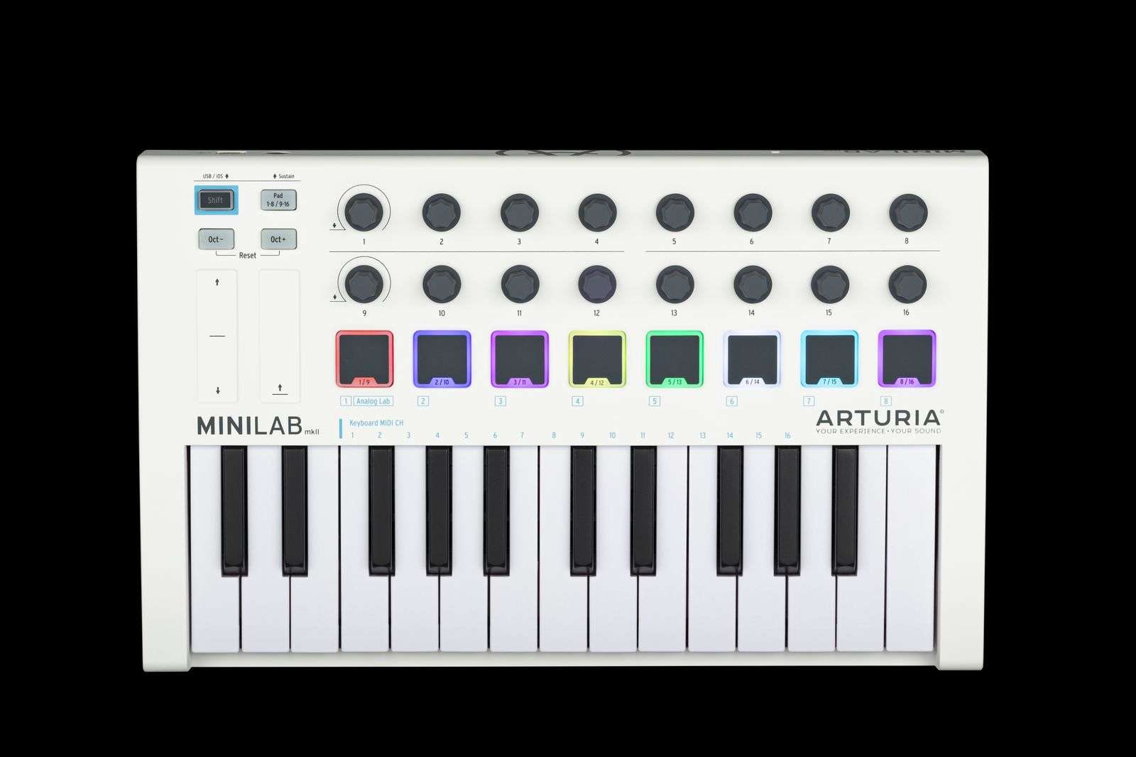 MiniLab Mk II Portable Powerful Controller Keyboard Ideal for Musicians on the Move and Studios with Limited Space minilab mkII 01
