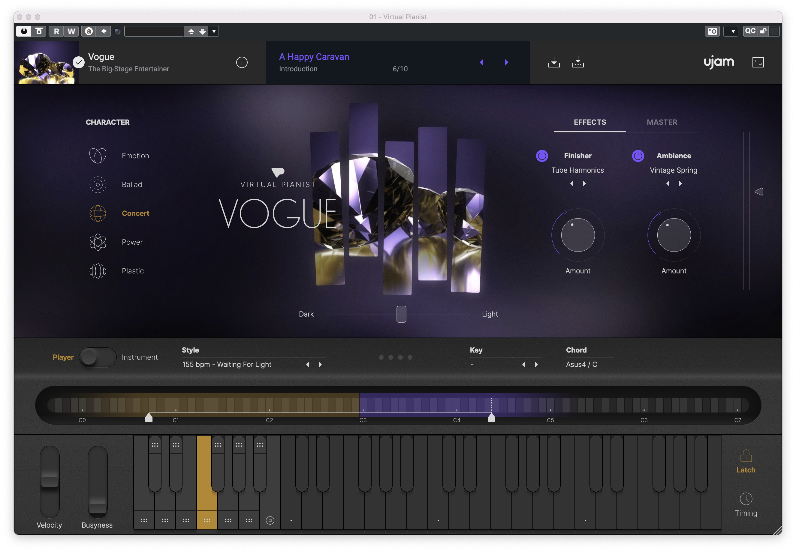 Review of UJAM Virtual Pianist VOGUE – Top Piano Phrases with Just One Finger in the DAW, The Big-Stage Entertainer for Timeless Pop Anthems