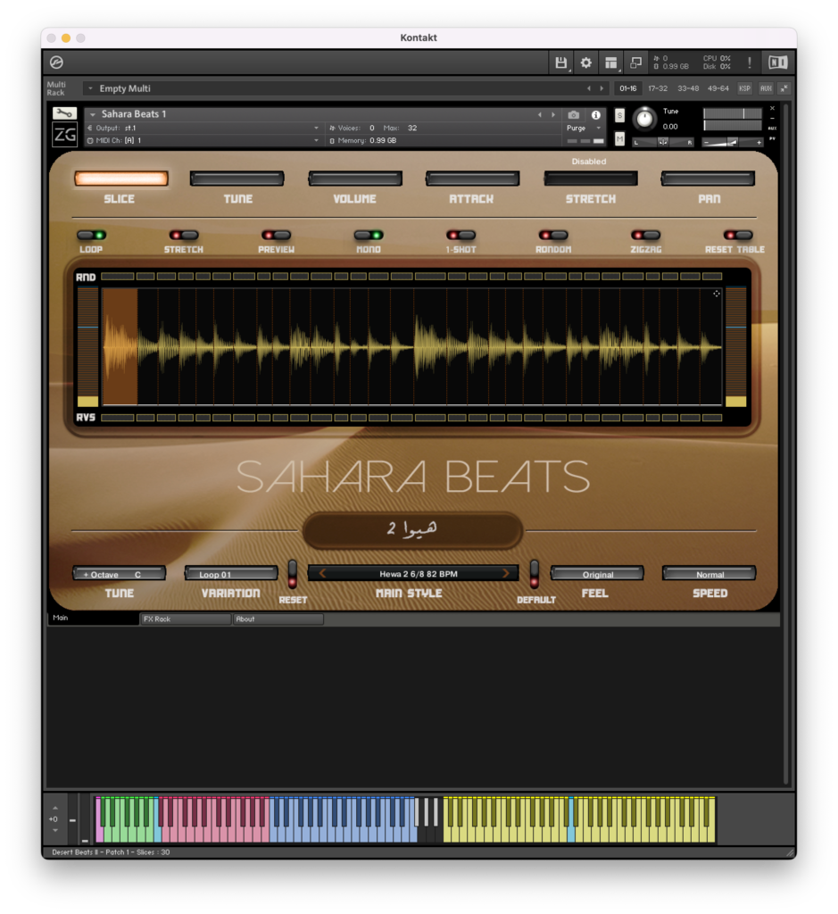 Review of Zero-G Sahara Beats: A Unique Kontakt Instrument Featuring Exotic Percussive Beats and Grooves from the Middle East and North Africa