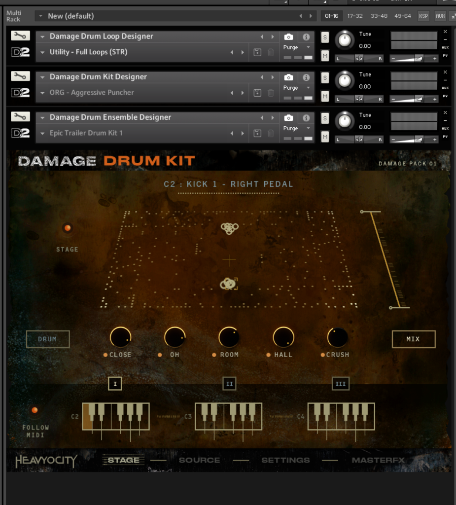 Damage Drum All Instruments