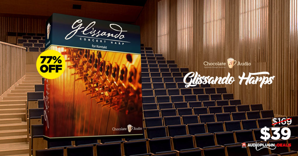 Glissando Harps by Chocolate Audio- Two Complete and Flexible Classical Harps with Exclusive Glissando Engine