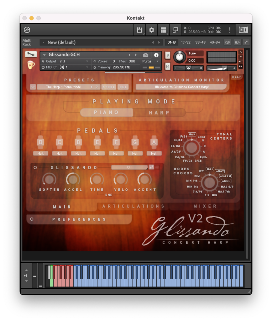 Glissando Harps by Chocolate Audio- Two Complete and Flexible Classical Harps with Exclusive Glissando Engine