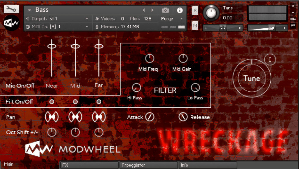 Wreckage MODWHEEL's New Sample Library: Long, Loud, Grainy Single Events 3 Bass WRECKAGE Library