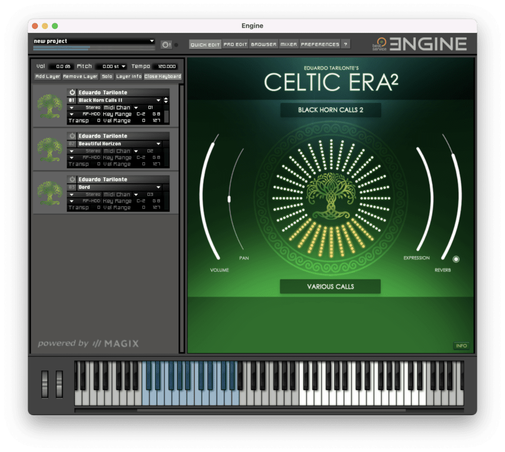 Celtic ERA 2 by Best Service: A Review of The Sounds of Celtic Myths 10 Celtic ERA 2 Instruments Black Horn Calls 2