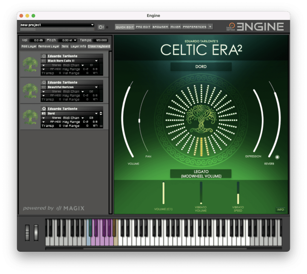 Celtic ERA 2 Instruments Dord