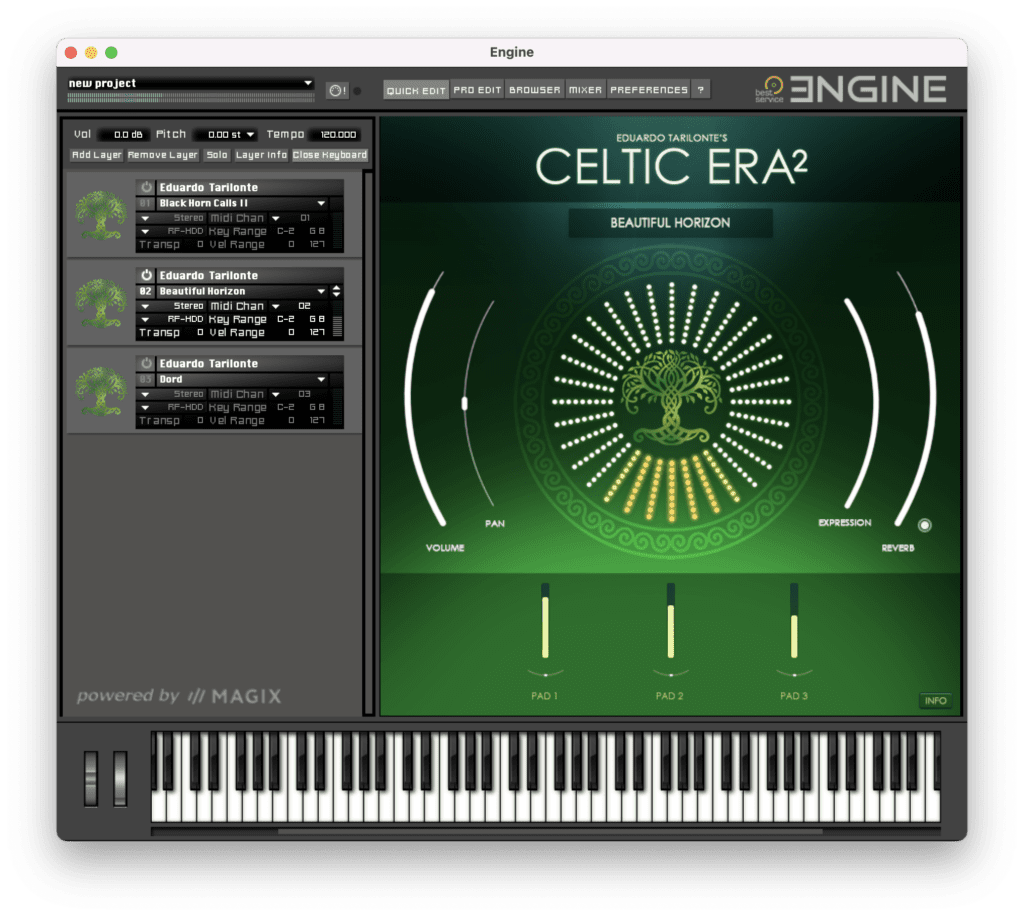 Celtic ERA 2 Instruments Horizon