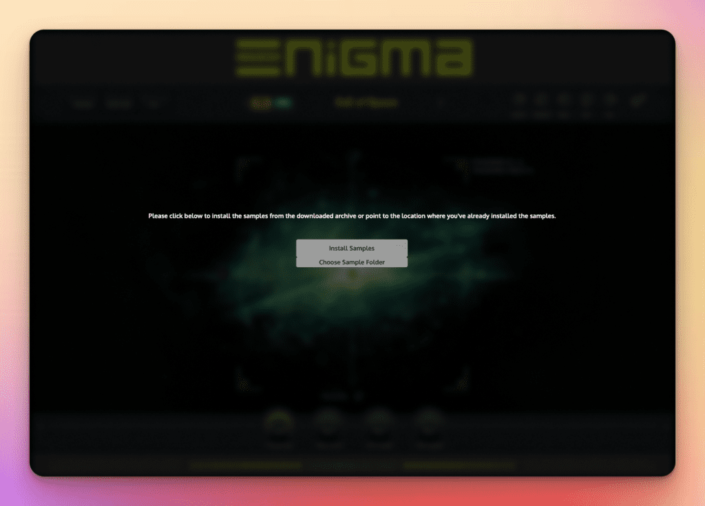 Zero-G ENIGMA: The Ultimate Ambient Sound Creation Instrument 82 Enigma Install Samples 2
