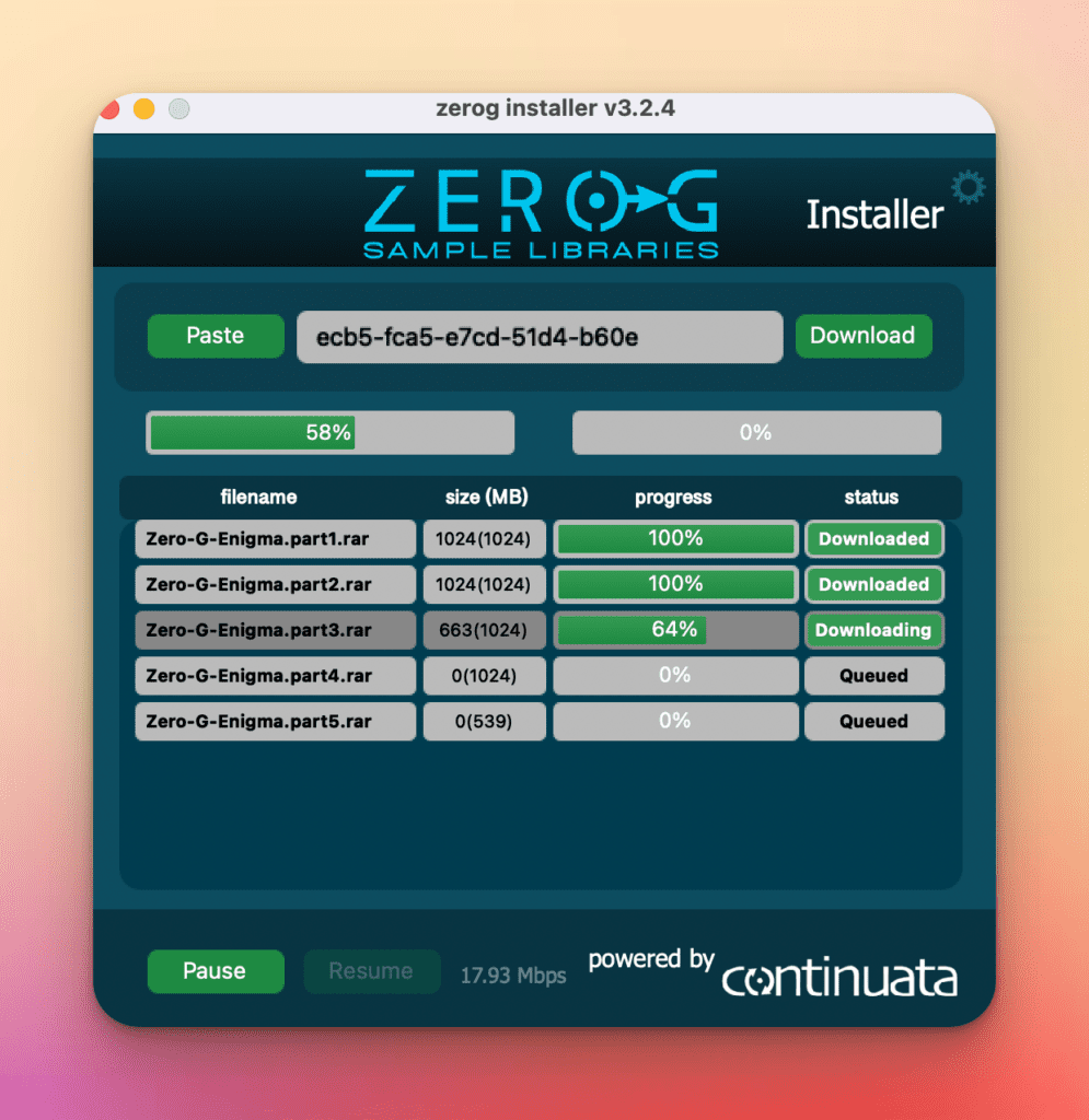 Zero G Enigma Installer