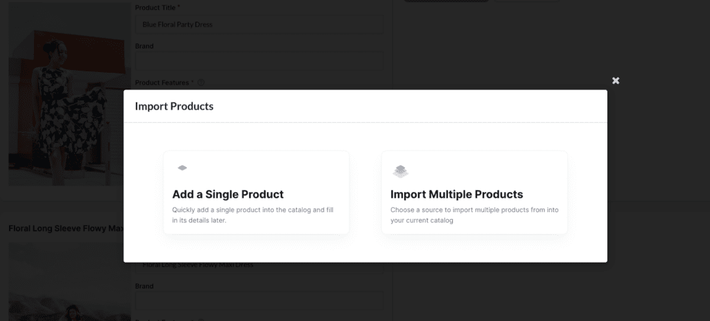 Hypotenuse AI Import Products